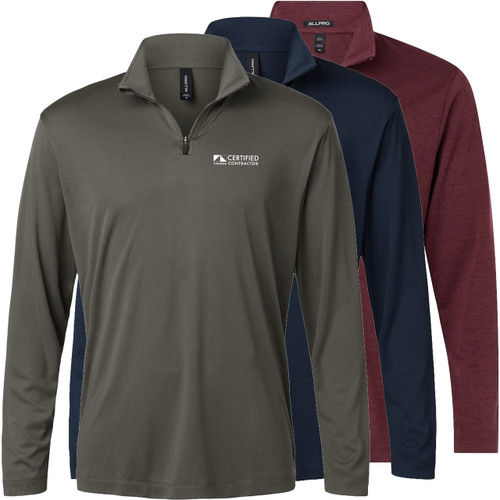 Men's Pro Lock Performance Quarter Zip - Certified Contractor