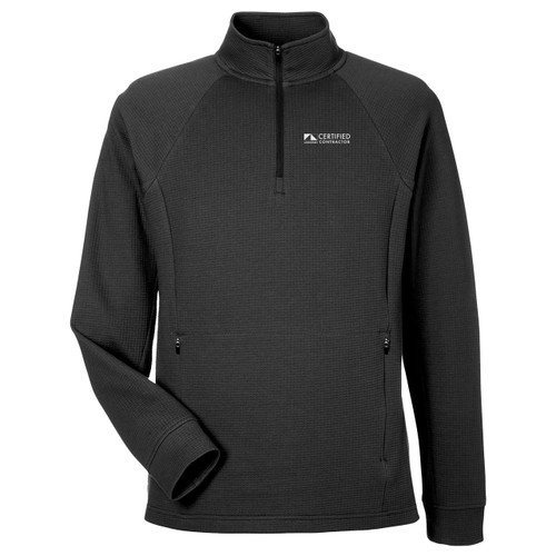 Men's Waffle Quarter Zip Pullover - Certified Contractor