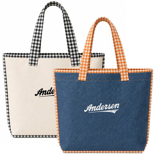 Gingham Tote Bag - Vintage Andersen Windows