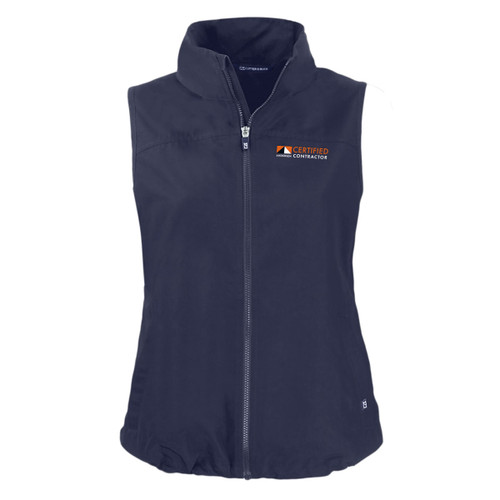 Cutter & Buck Ladies Charter Eco Full Zip Vest - Andersen Certified Contractor