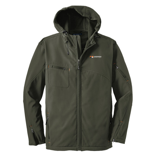 Textured Hooded Softshell Jacket - Andersen Windows