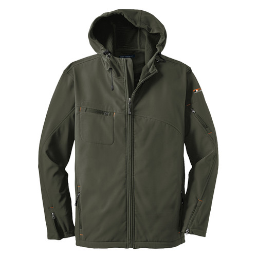 Textured Hooded Softshell Jacket - Certified Contractor Cobrand