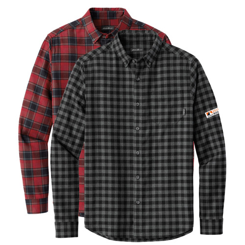 Eddie Bauer Long Sleeve Favorite Flannel Plaid Shirt - Select Builder Cobrand