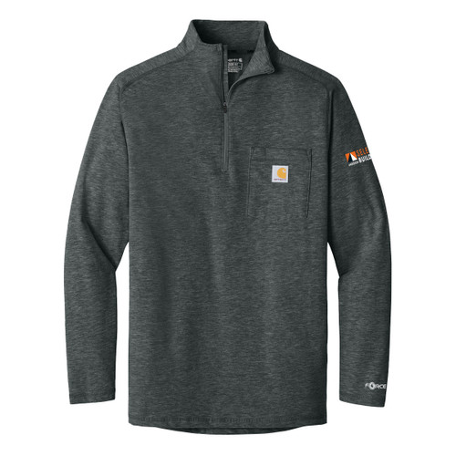 Carhartt Force 1/4 Zip Long Sleeve TShirt - Select Builder Cobrand