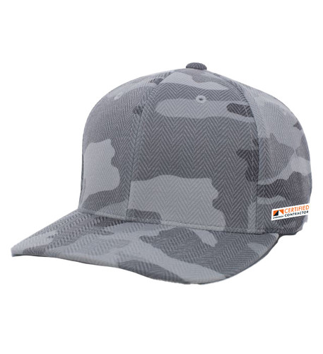 Herringbone Poly/Rayon Flexit Cap - Certified Contractor