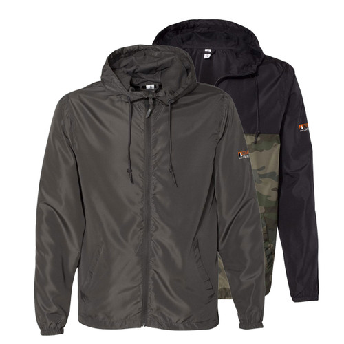 Unisex Lightweight Packable Windbreaker Full-Zip Jacket - Certified Contractor Cobrand