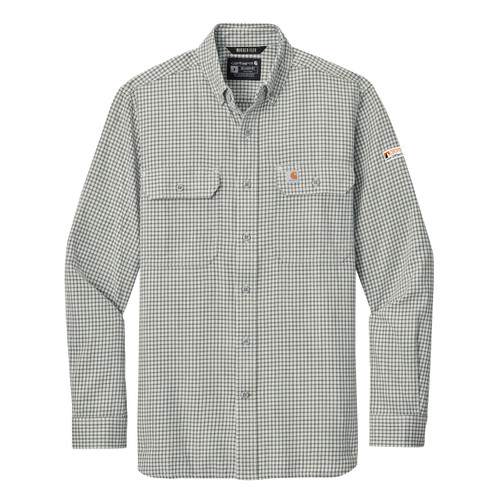 Carhartt Rugged Flex Plaid Long Sleeve Shirt - Certified Contractor Cobrand