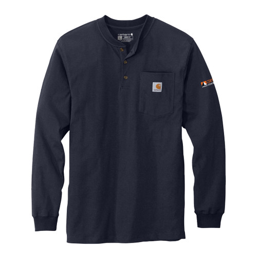 Carhartt Long Sleeve Henley TShirt - Certified Contractor Cobrand