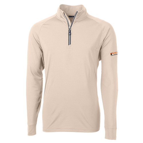 Cutter & Buck Adapt Eco Knit Stretch Recycled Quarter Zip Pullover - Certified Contractor Cobrand