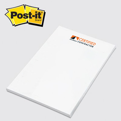Post It 4" x 6" Full Color 25 Sheets Scratch Pad (Pack of 10) - Certified Contractor