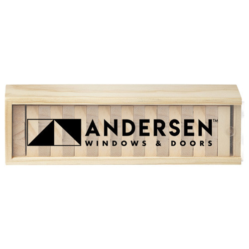 Tumbling Tower Wood Block Stacking Game - Andersen