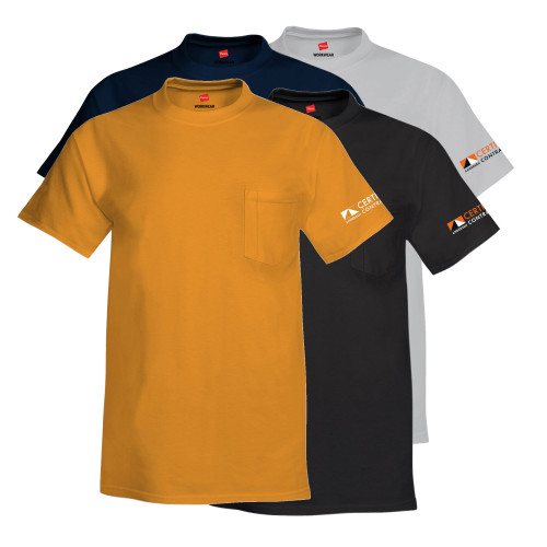 Hanes Workwear Pocket Tee - Certified Contractor Cobrand
