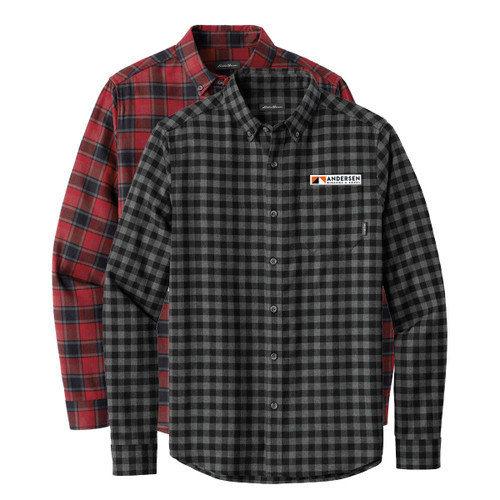 Eddie Bauer Long Sleeve Favorite Flannel Plaid Shirt - Andersen Windows