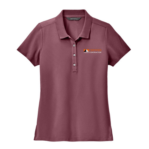 Ladies Mercer+Mettle Stretch Pique Polo - AW Certified Contractor