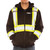 Hi-Vis Zip Up X-Back Hoodie with Detachable Hood - Andersen Windows