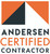 11" x 12" AW Certified Contractor Car Decal