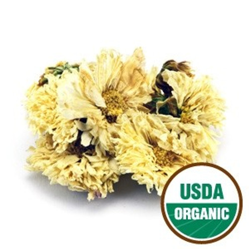 Organic Chrysanthemum Flowers - White 