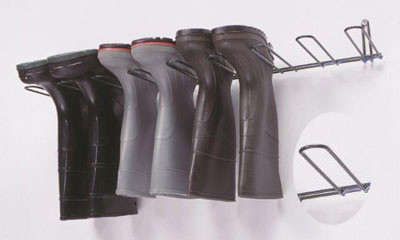 Boot Rack, Dark Green, PVC Coated , Holds 4 Pairs - YourSafetySupplies.com