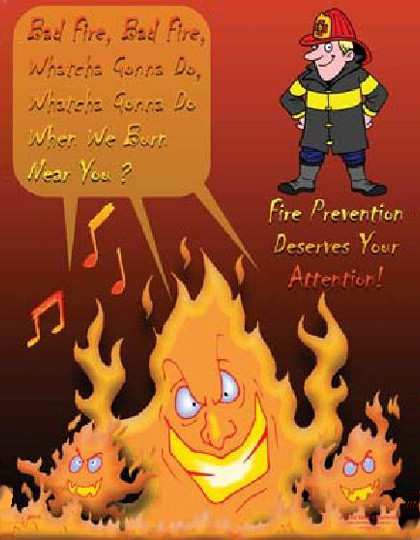 fire safety poster year 2