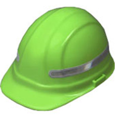 360 Wrap Around Fluorescent White Hard Hat Sticker