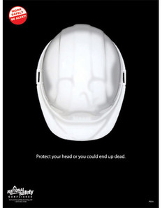 Protect Your Head Safety Poster - 24X32