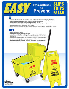 Slips, Trips & Falls Poster (24 by 32 inch)