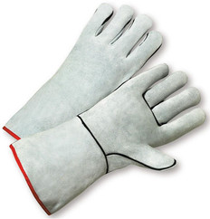 Welding Gloves with Gray Leather (sold by the dozen)