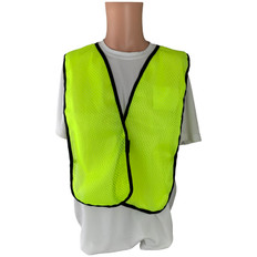 Safety Vest Plain Soft Mesh - Lime