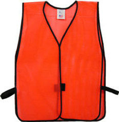 Safety Vest Plain Soft Mesh - Orange - SV1