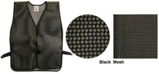 PVC Coated Assorted Colors Plain Vest  Black