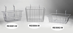 Wire Basket 12inch x 12inch x 8inch, white