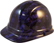 Hydrographic CAP STYLE Hard Hat-Ratchet Suspension - Purple Zombie - Oblique View