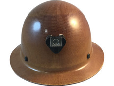 Skullgard Full Brim Hard Hats by MSA with STAZ ON Suspension Natural Tan ~ Front view 