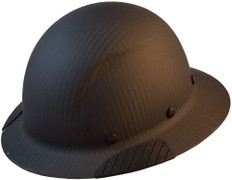 DAX Actual Carbon Fiber Shell Full Brim Hard Hat - Matte Black