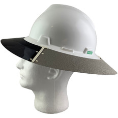 MSA Full Brim V-Guard Hard Hat with Sun Shield - White 