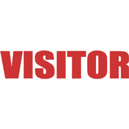 Reflective Hard Hat Decals with Custom Design - Visitor