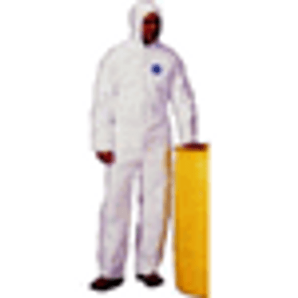 Polypropylene Suit, PE Coated with Elastic Wrists and Ankles (25 per case)