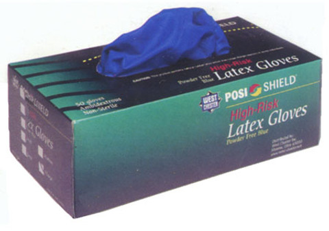 Posi Shield High Risk Powder Free Latex Gloves (50 ct)