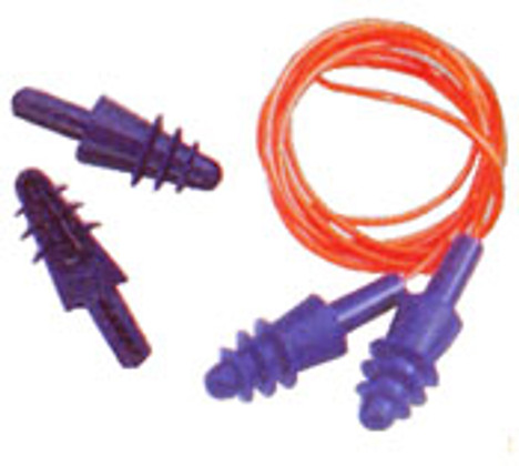 Air Soft Semi-Perm Earplugs w/Cords (100 Ct.)
