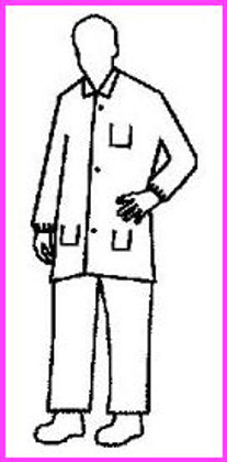 Polypropylene Lab Coat Fold Down Collar- 3 Pocket and Elastic Wrists (30 per case)