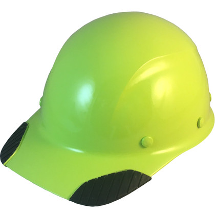 DAX Fiberglass Composite Cap Style Hard Hat - Hi Viz Lime