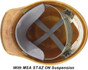 Skullgard Cap Style Hard Hats by MSA with STAZ ON Suspension NATURAL TAN