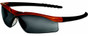 MCR Crews #DL212AF Dallas Safety Eyewear Orange Frame w/ Fog Free Smoke Lens