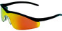 MCR Crews #T111R Triwear Safety Eyewear w/ Red Fire Lens