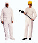 Standard Polypropylene Coveralls with Hood, Boots and Elastic Wrists (25 per case)