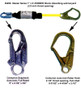 Master Series 1" x 6' ZORBER Shock Absorbing web lanyard (2.5 inch throat opening)