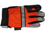 Hi-Vis Grain Cowhide Multi-Task Glove w/ Velcro Closure, Orange (PAIR)