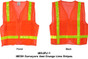 MESH Surveyors Vest Orange Lime Stripes