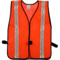 Safety Vests Orange Standard (1 3/8 inch Silver Stripes)