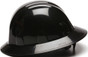 Pyramex #HP24111 4 Point Full Brim Style with RATCHET Liners - Black - Side View